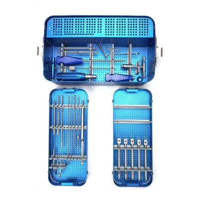 Le grand fragment a placé le système orthopédique de plat de verrouillage d'instruments