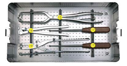 Plat Kit Orthopedic Surgical Instrument Box de reconstruction