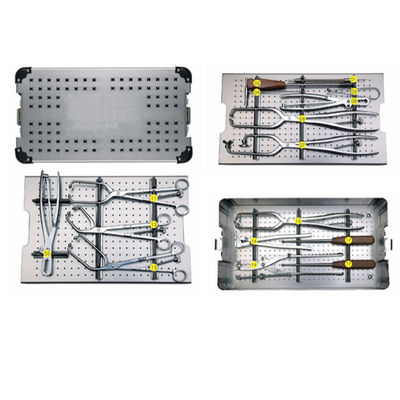 Plat Kit Orthopedic Surgical Instrument Box de reconstruction