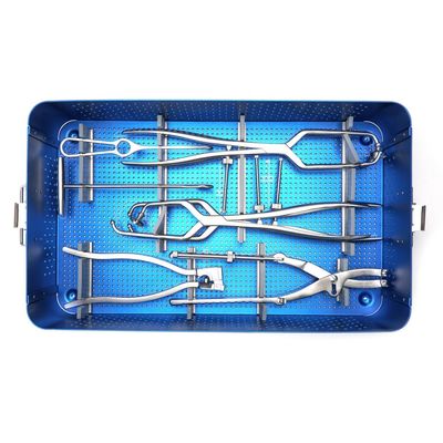 Ensemble orthopédique de base d'instrument de reconstruction de traumatisme pelvien de plat
