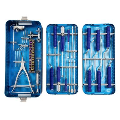 Ensemble spinal d'instrument de TLIF de COUP D'OEIL de cage d'entretoise chirurgicale du COUP D'OEIL T-PAL