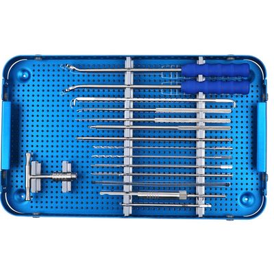 Ensemble orthopédique d'instrument de chirurgie de fixation cervicale postérieure spinale d'implants