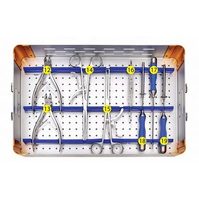 Ensemble spinal d'instrument de plat laminaire postérieur de chirurgie d'os d'épine