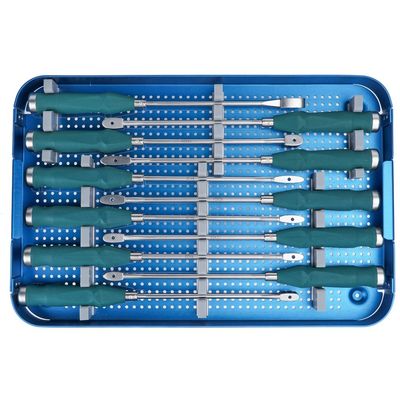 Ensemble spinal d'instrument de coup d'oeil d'os cervical orthopédique de cage