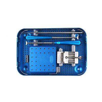 Ensemble spinal d'instrument de coup d'oeil d'os cervical orthopédique de cage