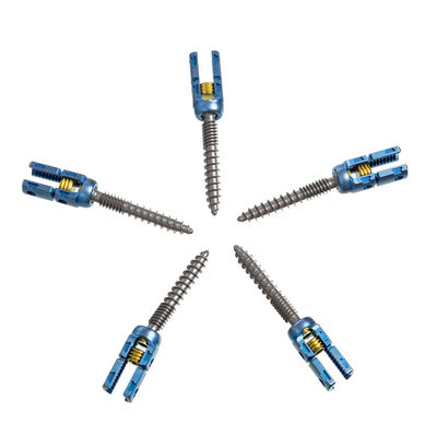 Les doubles Pedicle vis filetées du titane 5.5mm insèrent le dispositif de fixation d'épine