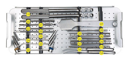 Le grand verrouillage de fragment a placé le kit inférieur d'instrument chirurgical de plats de verrouillage de membres