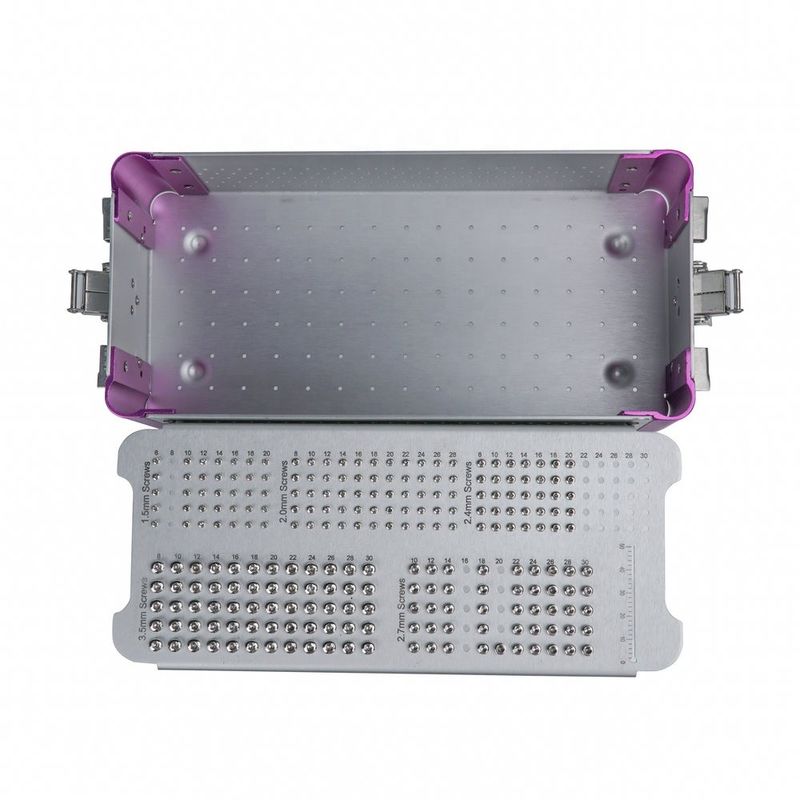 L'OIN a marqué l'instrument chirurgical vétérinaire de la boîte 1.5/2.0/3.5mm de caisse de vis