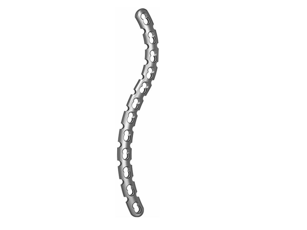 Je dactylographie au plat de verrouillage distal titanique de clavicule le type de gauche à droite trous combinés