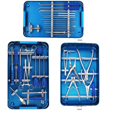 Ensemble orthopédique d'instrument de chirurgie de fixation cervicale postérieure spinale d'implants
