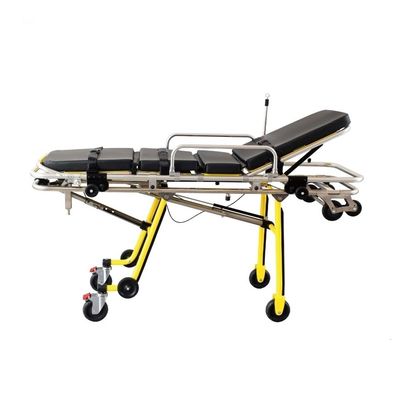 Chariot à brancard pliant d'ambulance avec des appareillages de cliniques de secours de roues