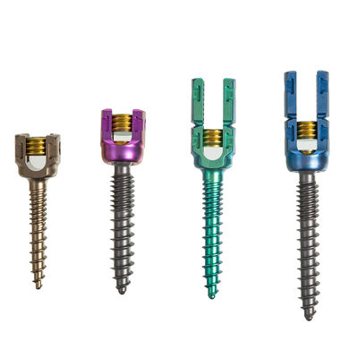 Les doubles Pedicle vis filetées du titane 5.5mm insèrent le dispositif de fixation d'épine